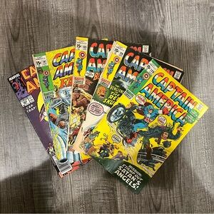 Lot Of 5 Captian America vintage comics  (Bronze Age) #’s 128 129 133 141 364
